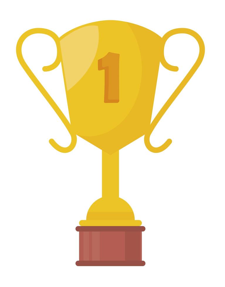 first place trophy vector