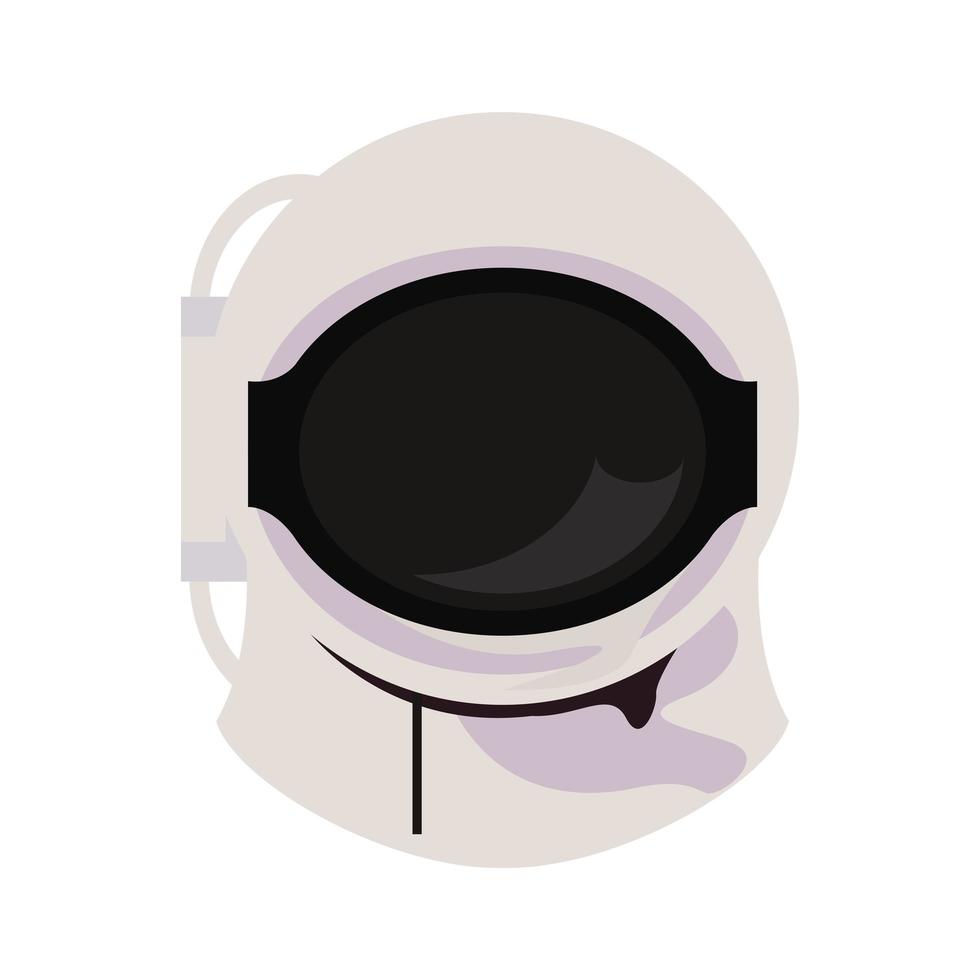 astronaut helmet equipment vector