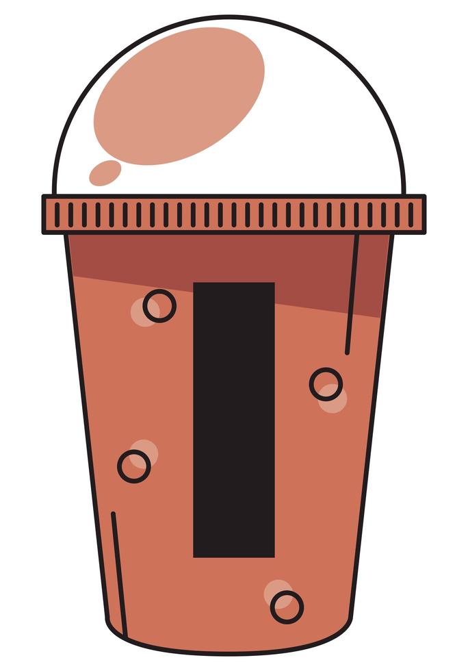 bubble milk orange vector
