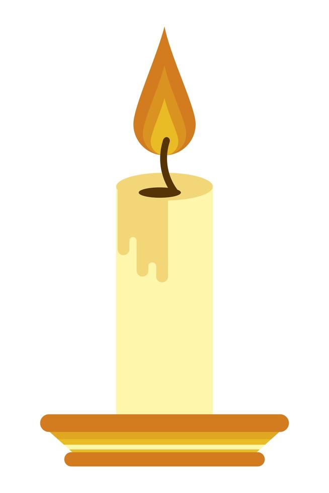 candle fire flame vector