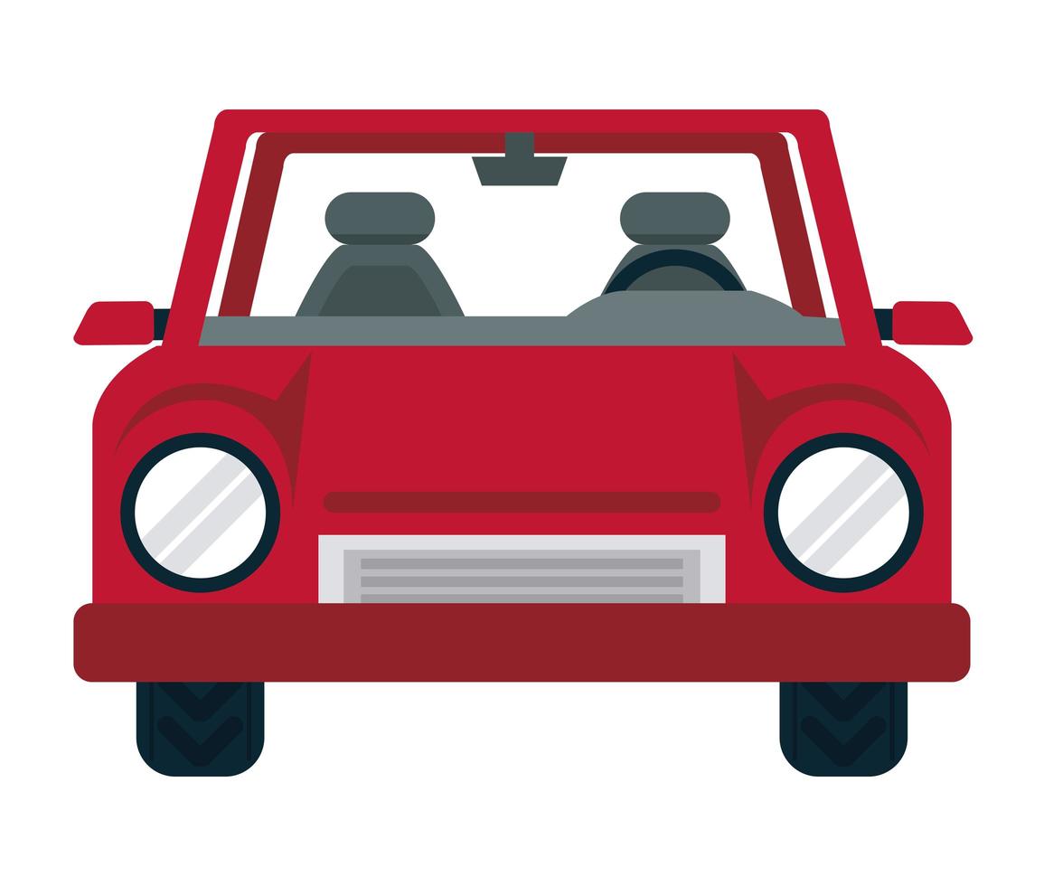 red car front vector