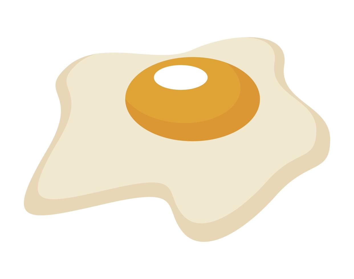 egg fried icon vector