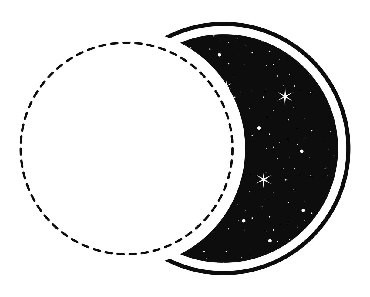 eclipse lunar icon vector