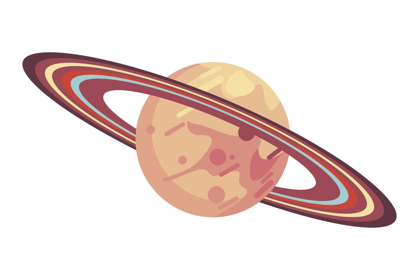 saturn planet space vector