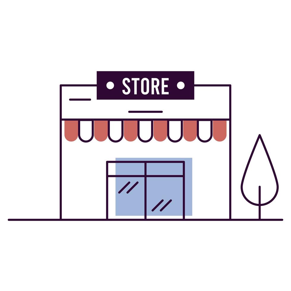 store building front vector