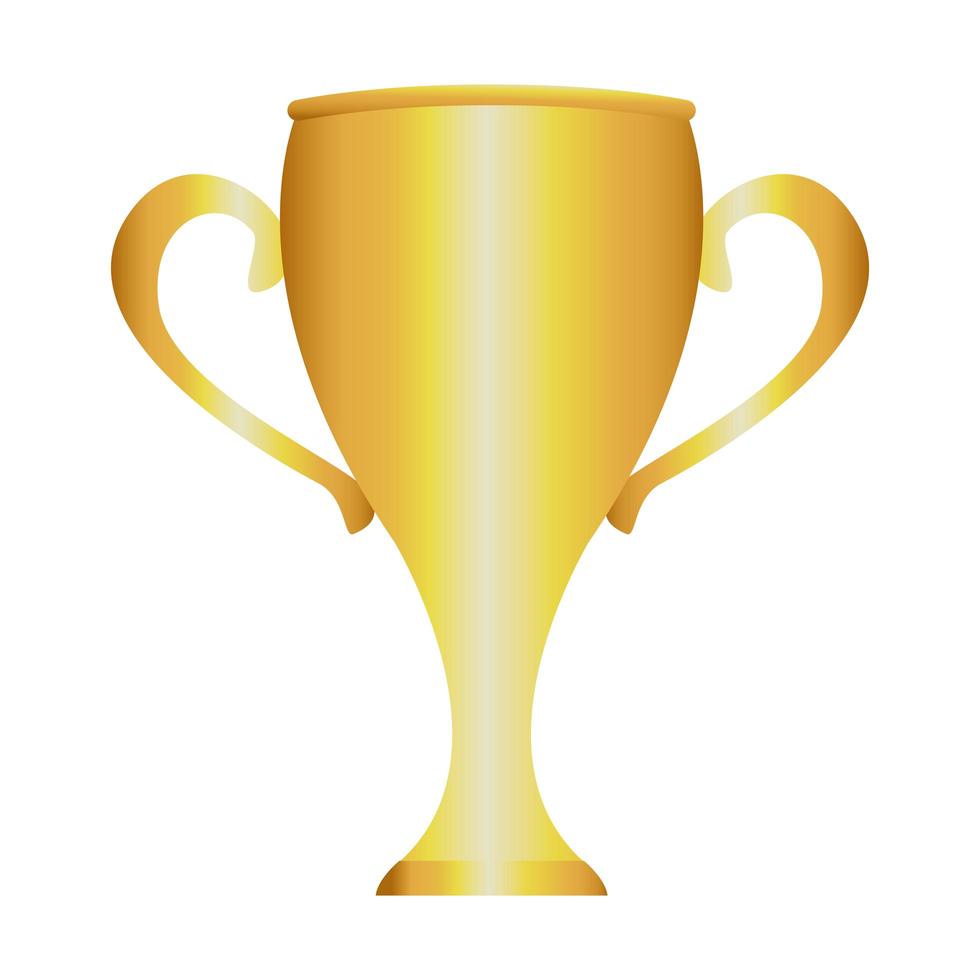 golden trophy award vector
