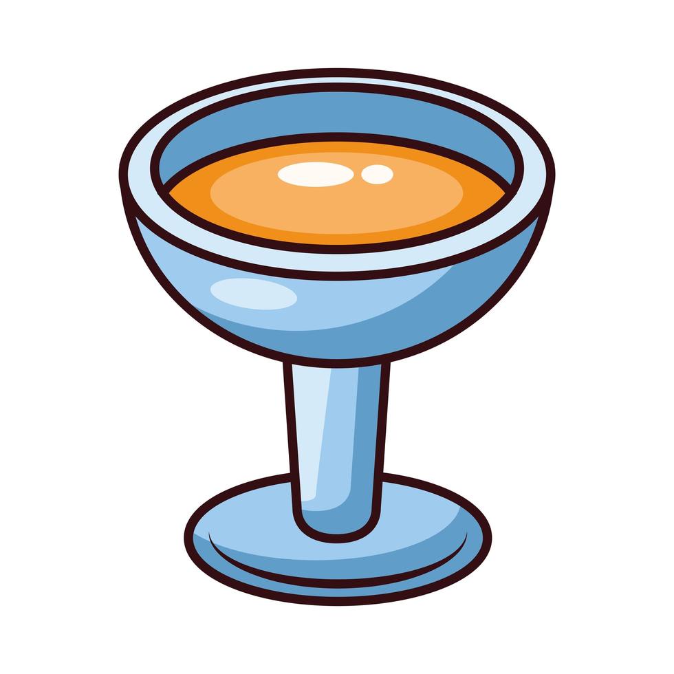 cup punch drink vector