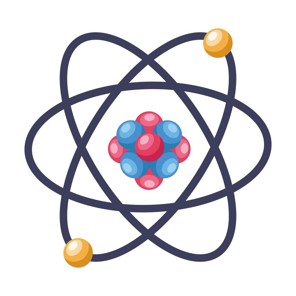 estructura de la molécula del átomo vector