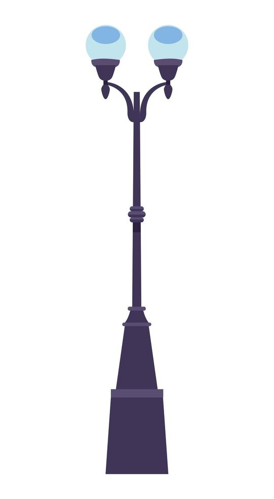 post lamp icon vector