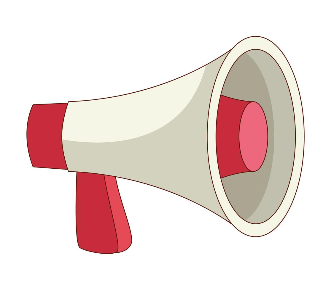 megaphone sound icon vector