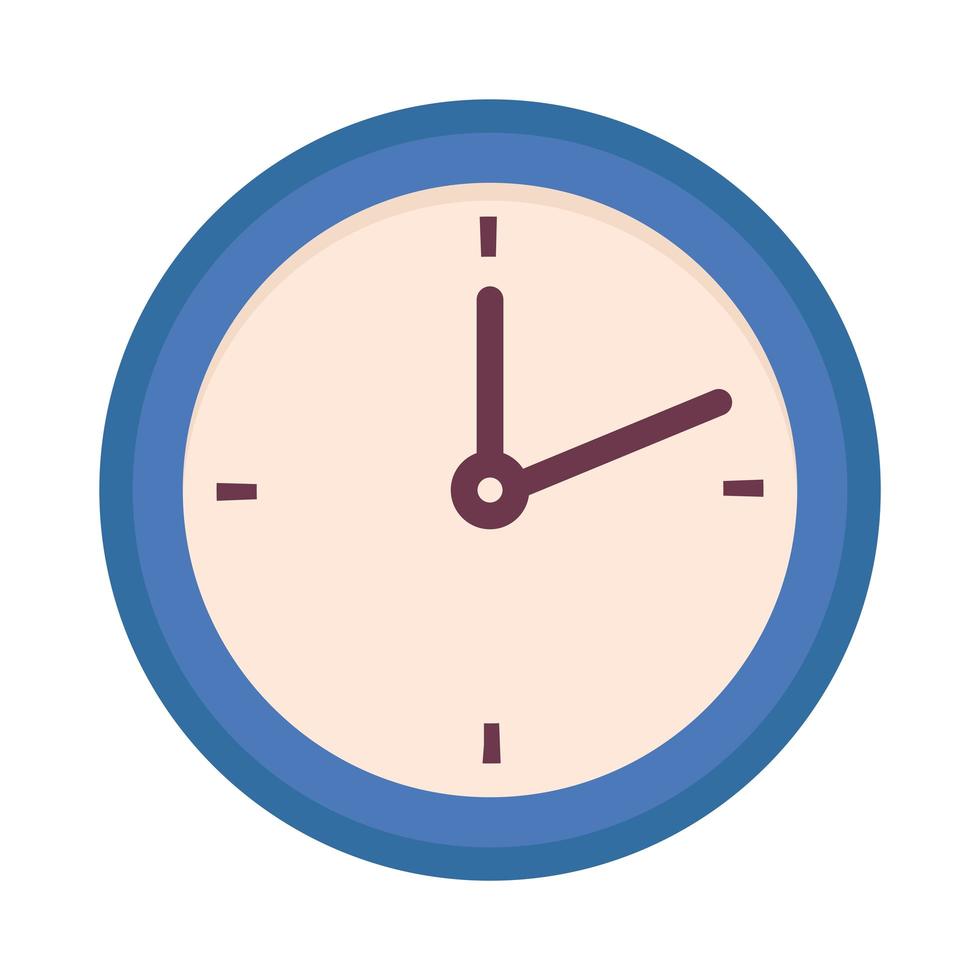 hora del reloj hora vector