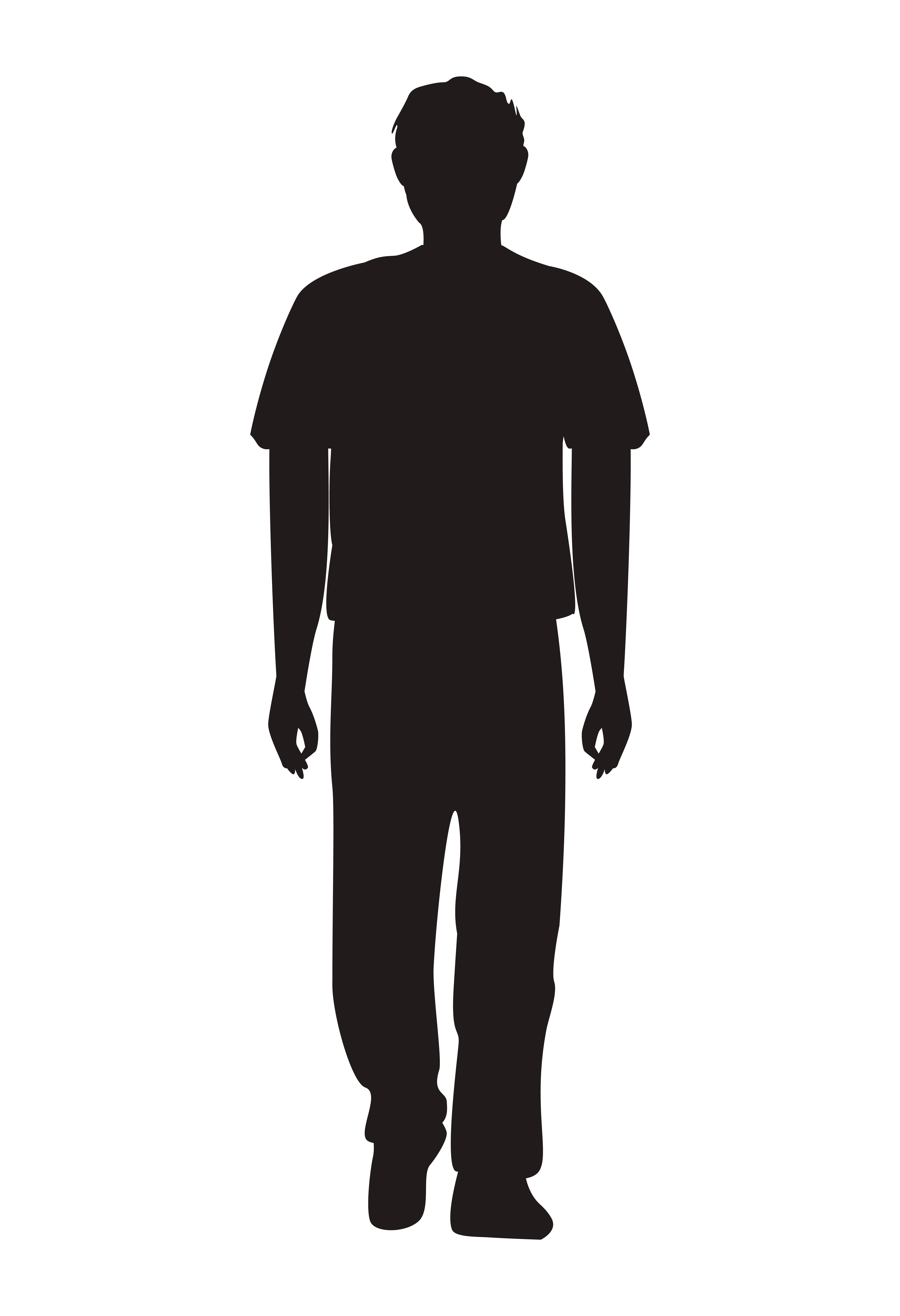 Man Standing Silhouette 2495131 Vector Art At Vecteezy