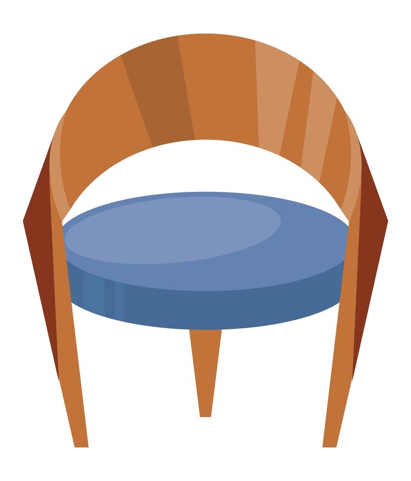 chair wooden furniture vector