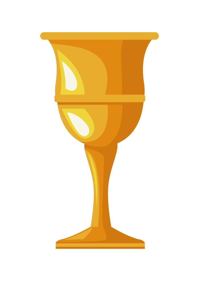 golden chalice cup vector