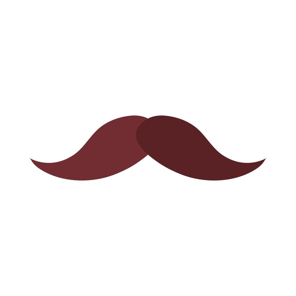 hipster moustache style vector