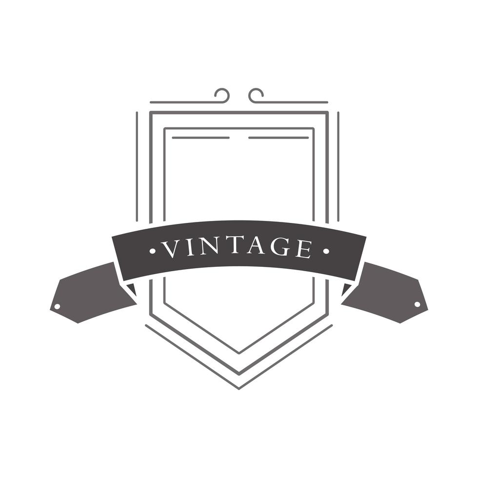 plantilla de insignia vintage vector