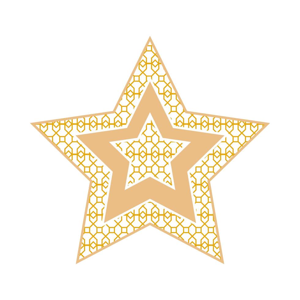 star ornament decoration vector