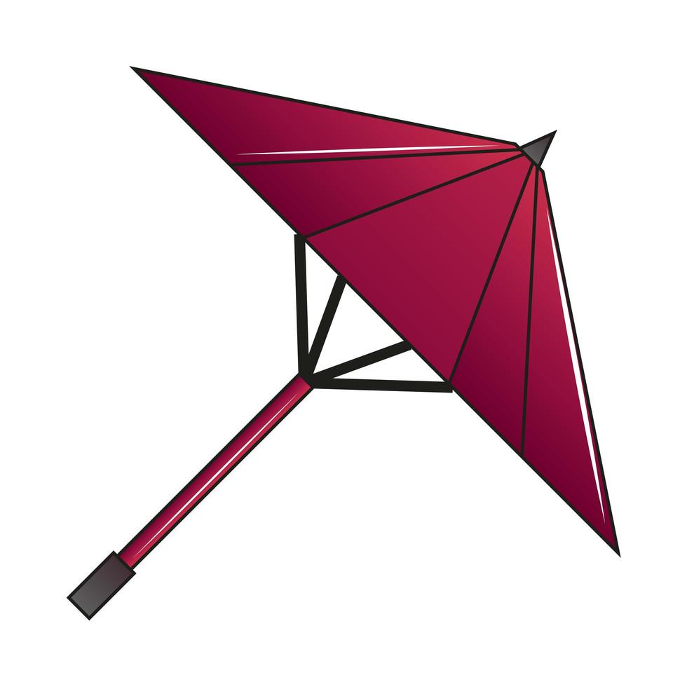 japanese umbrella traditional vector