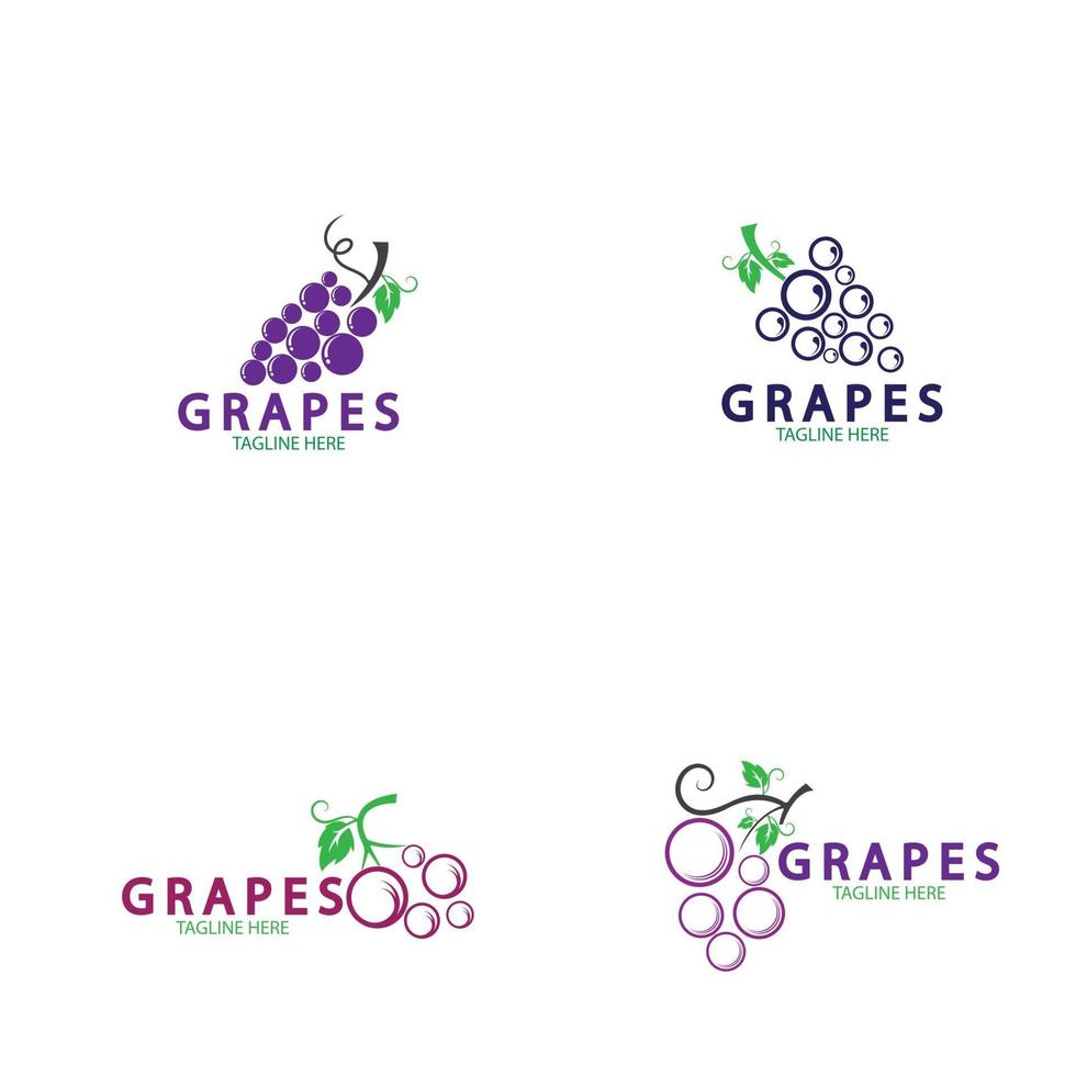 Grapes vector icon illustration design