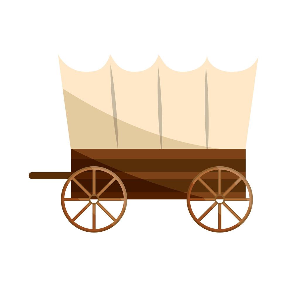 old west carriage vector