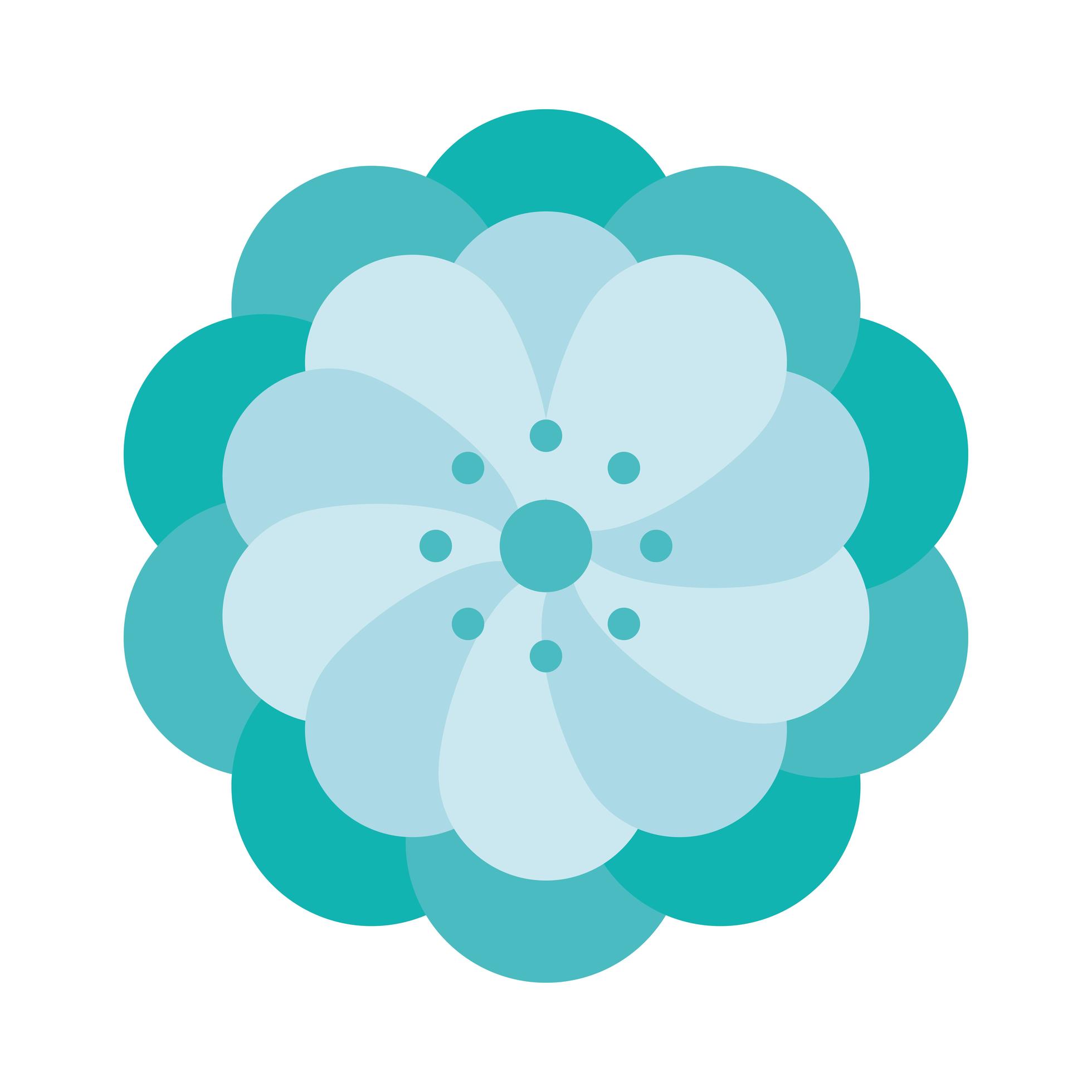 blue flower decoration 2495742 Vector Art at Vecteezy