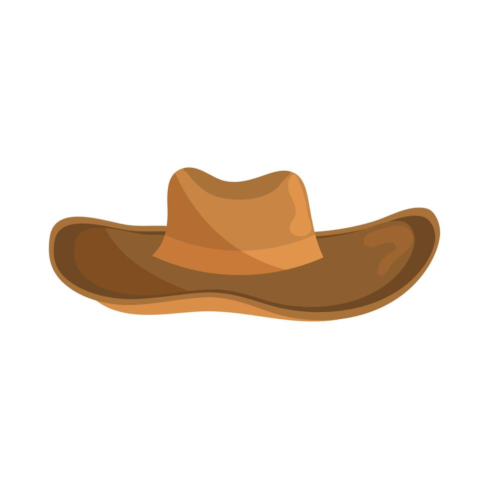 sombrero del oeste clásico vector