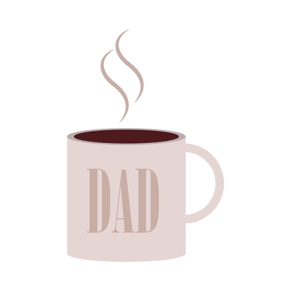 fathers day cup vector