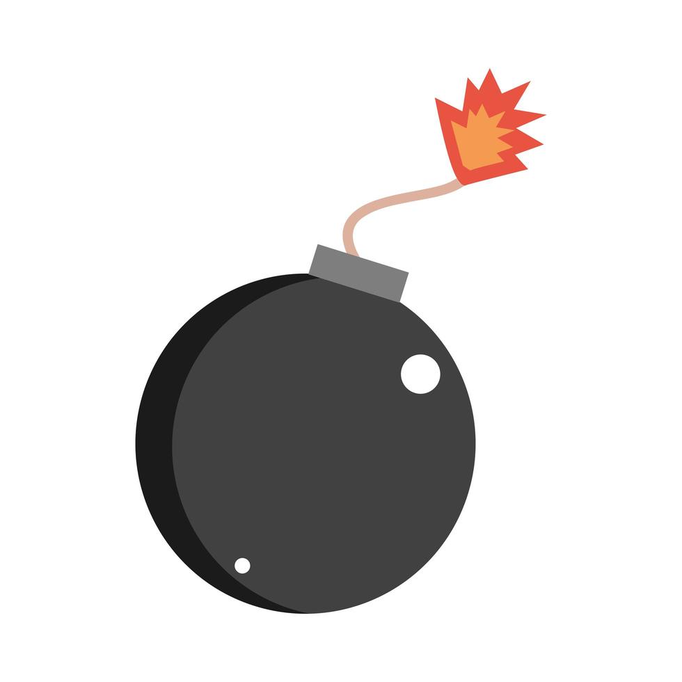 bomb burning wick vector