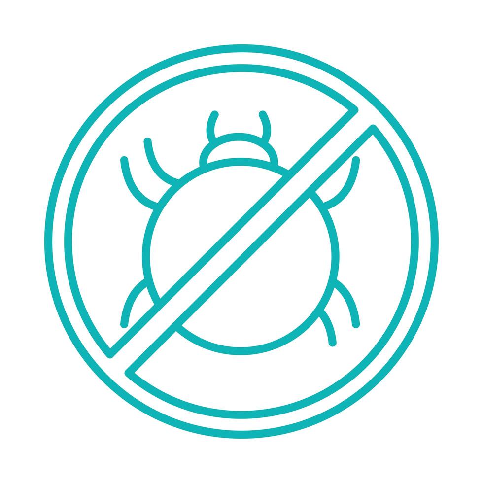 mite warning sign vector