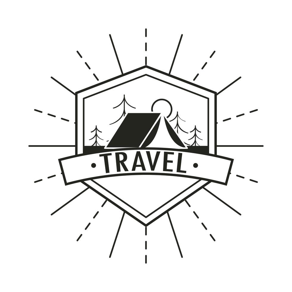 wanderlust camp travel vector