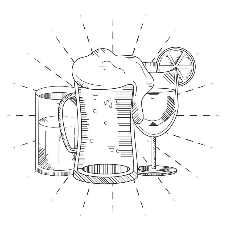 beverage cups cold vector
