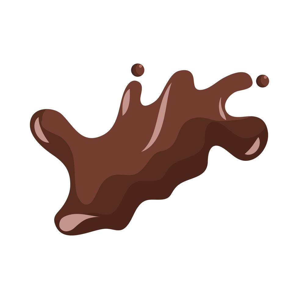 chocolate splash icon vector