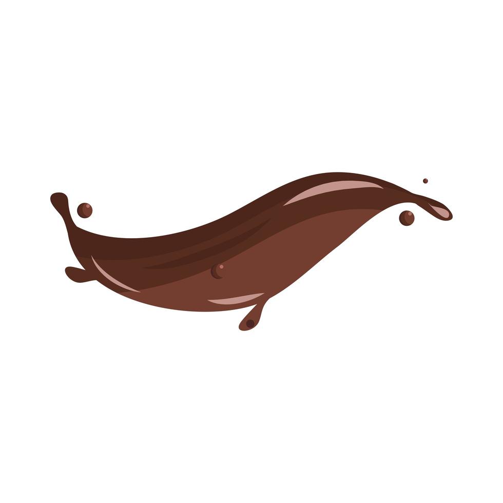 chocolate splash ripple vector