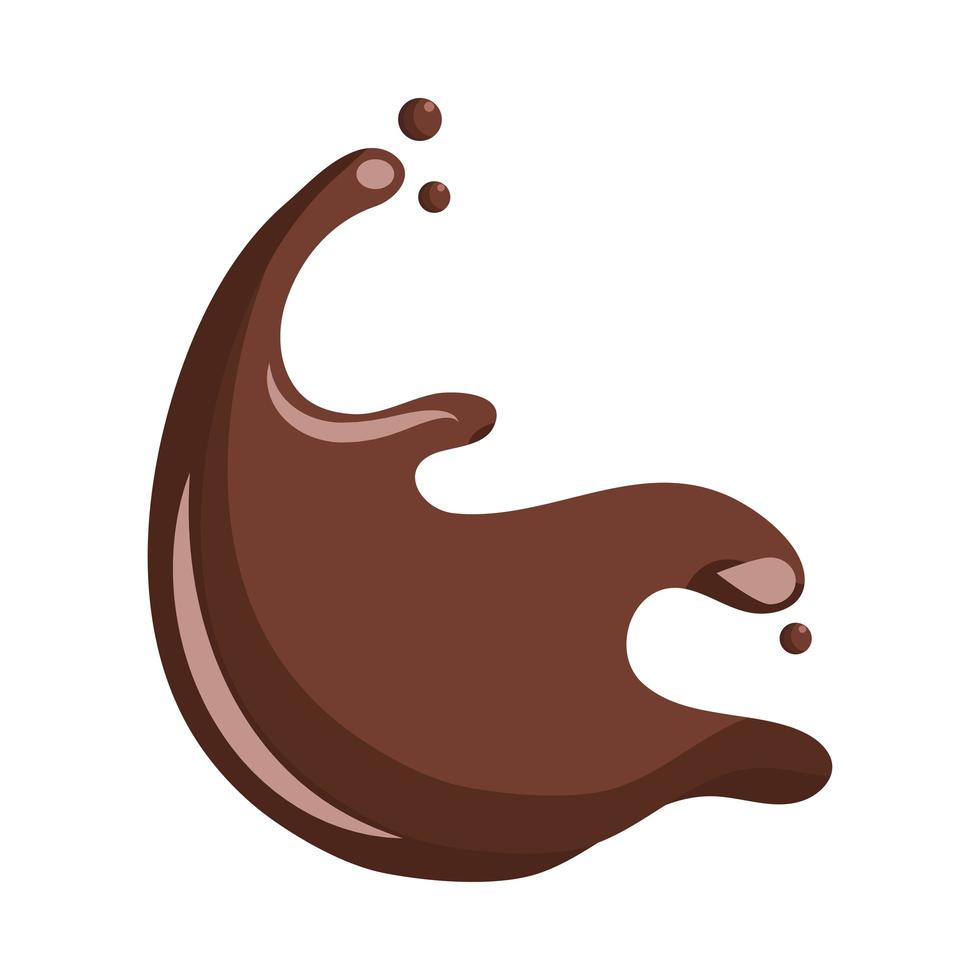 chorrito de chocolate vector