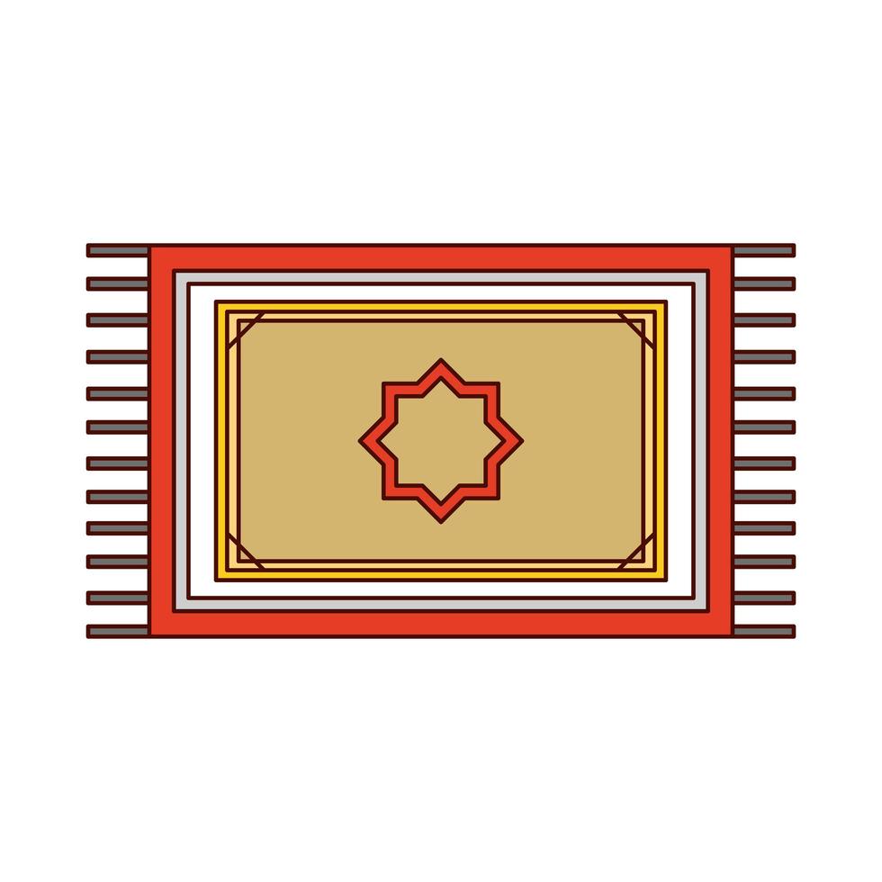 arabic carpet decoration vector