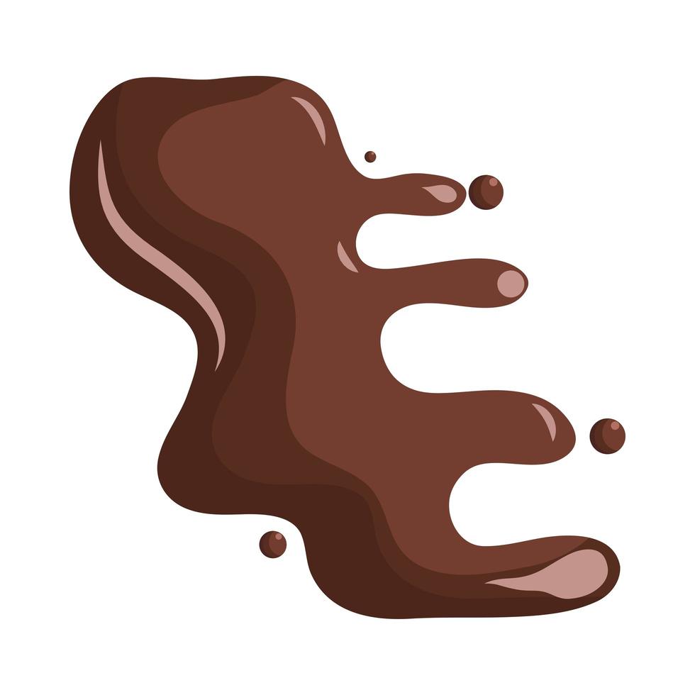 brown chocolate splash vector