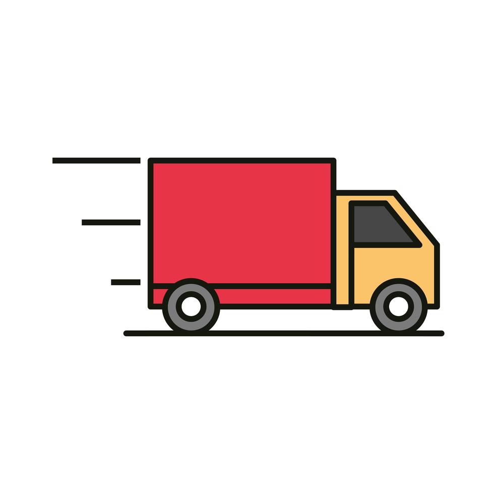 delivery truck transport vector