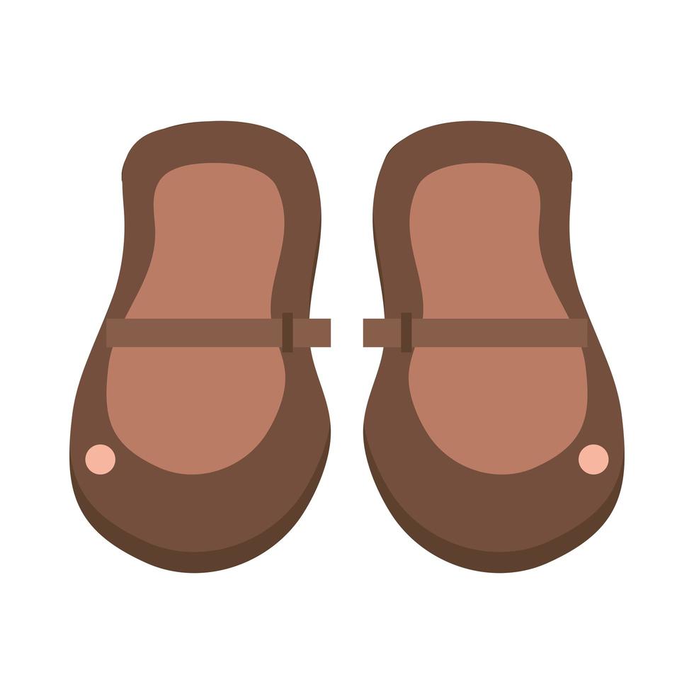dibujos animados de zapatos de bebe vector