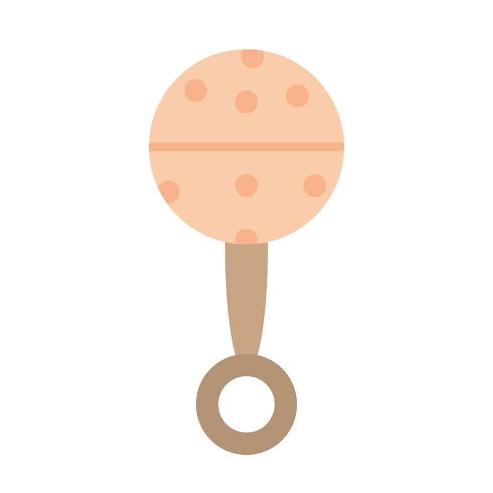 rattle baby toy vector