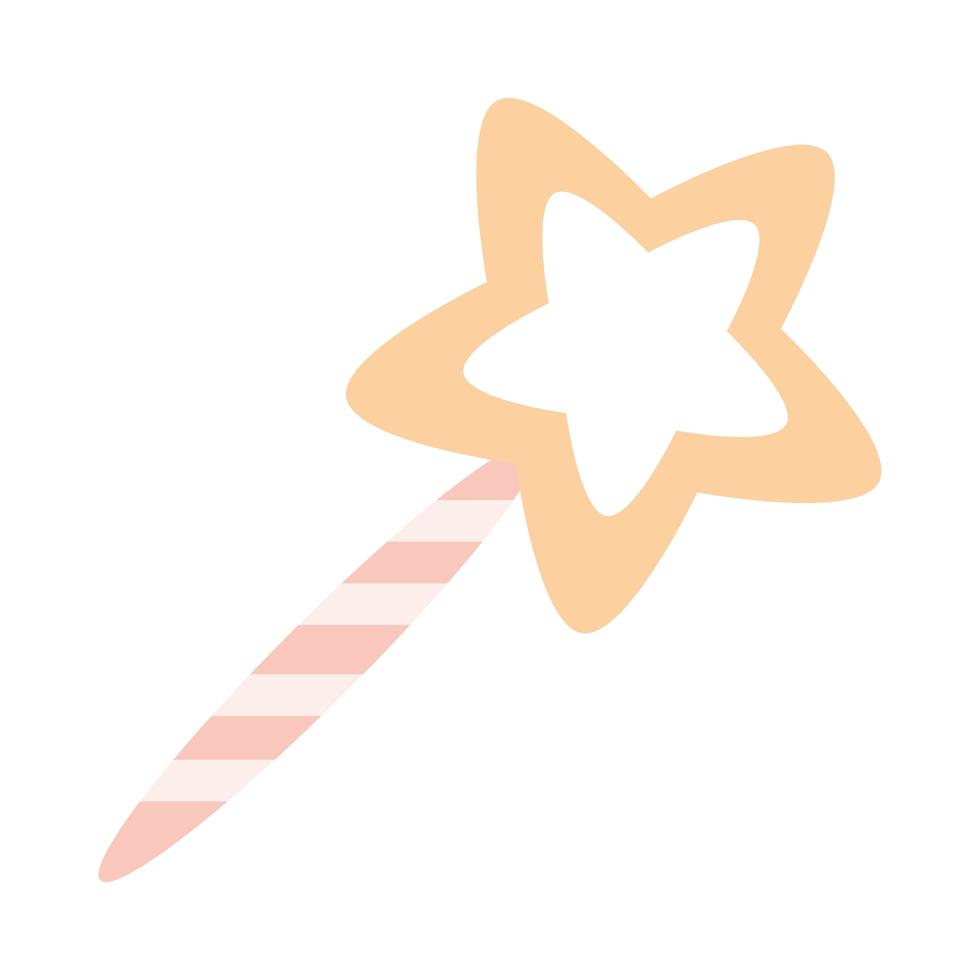 magic wand stick vector