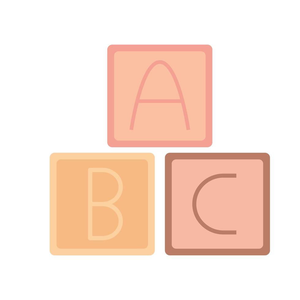 baby blocks toy vector