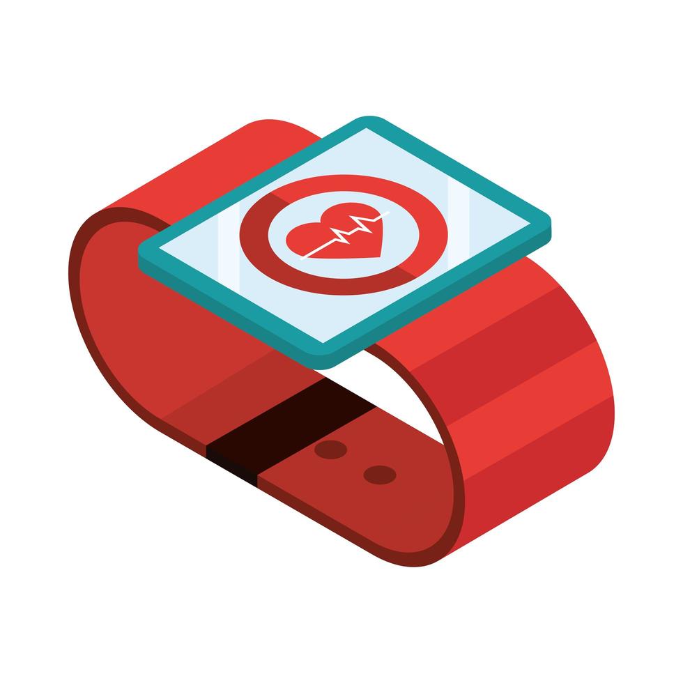 fitness smart watch vector