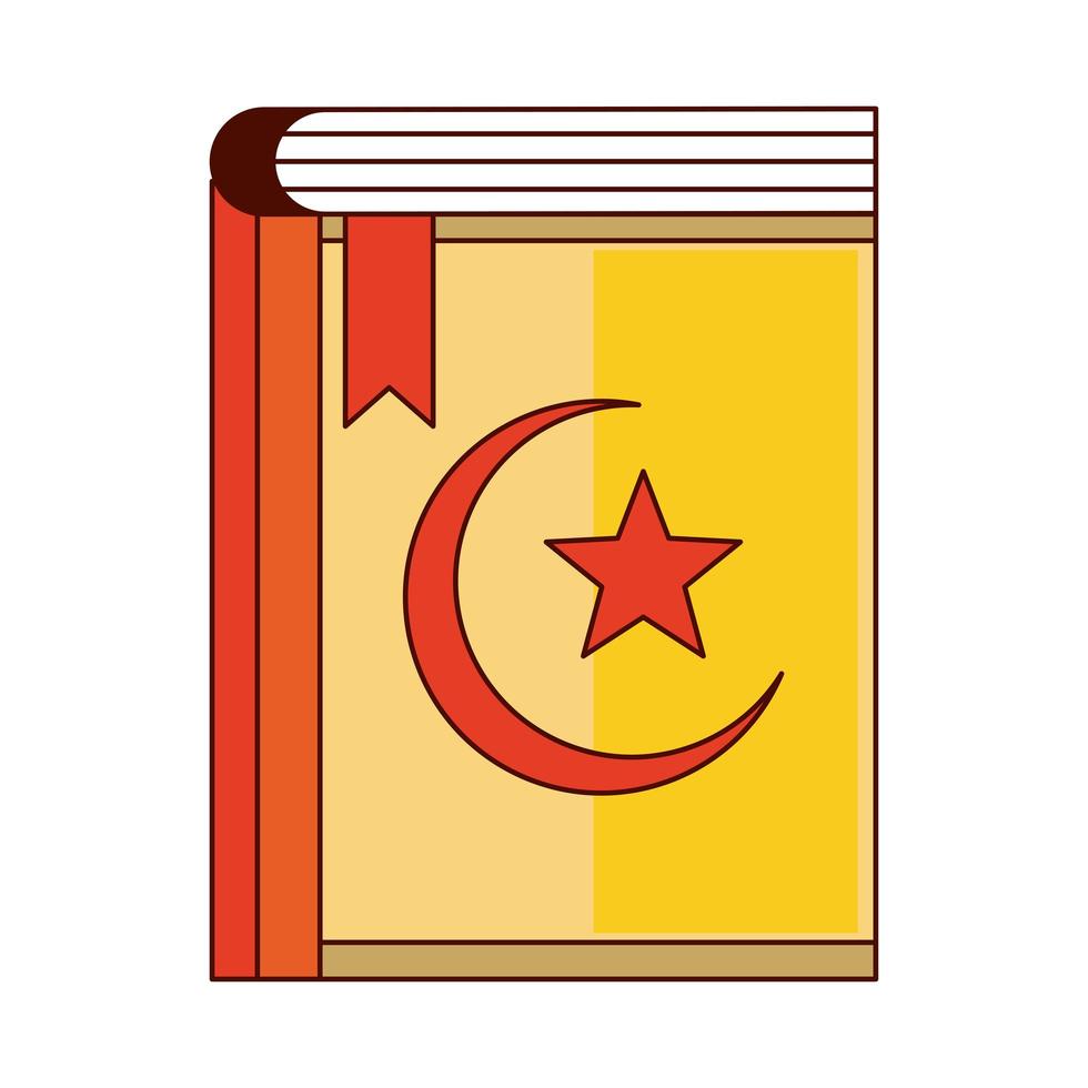 sacred book quran vector