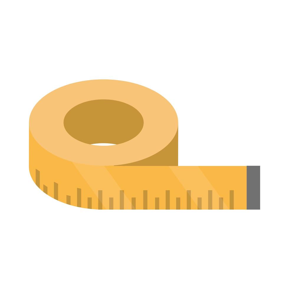 measure tape isometric vector