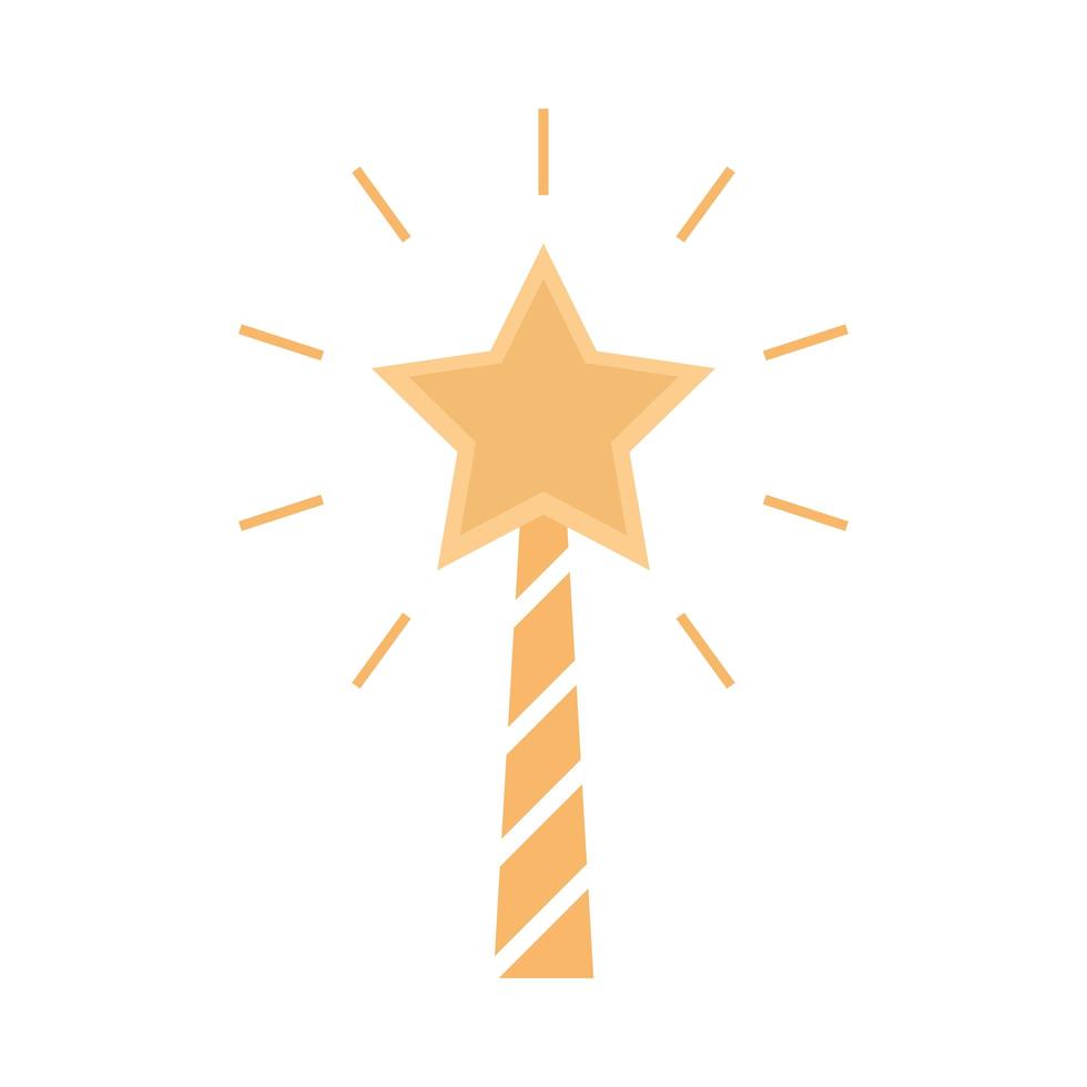 magic wand glowing vector