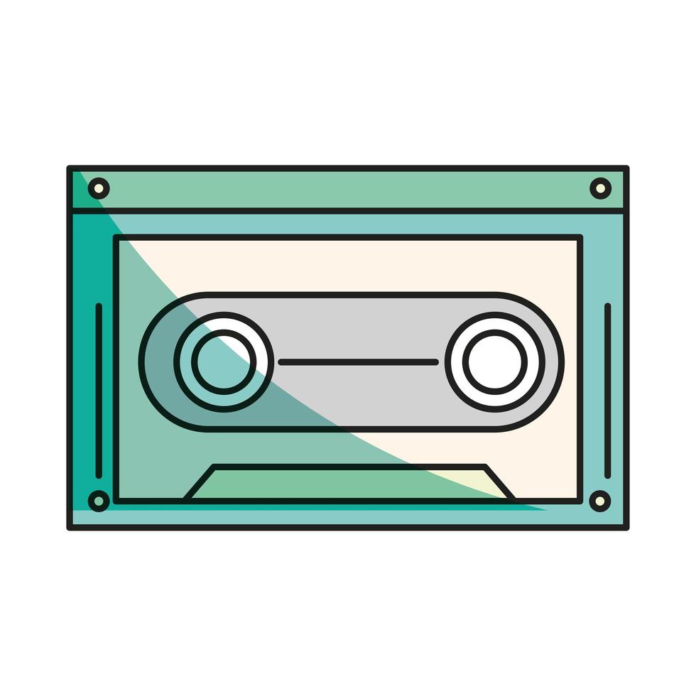 cassette grabar música vector