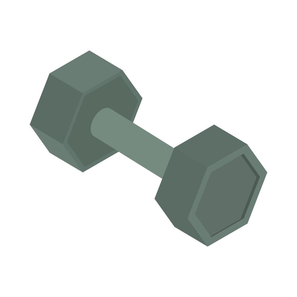 gym barbell equipment vector