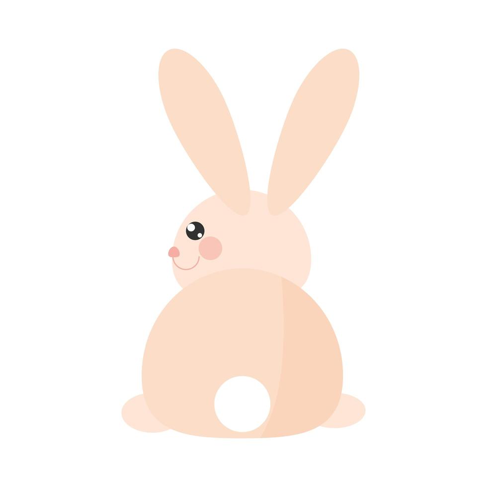 cute bunny animal vector