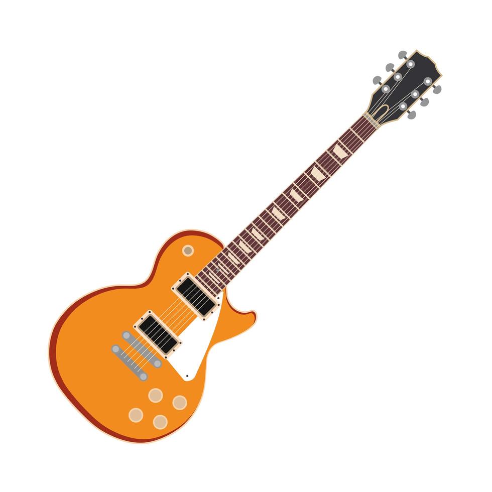 yellow electric guitar string musical instrument vector