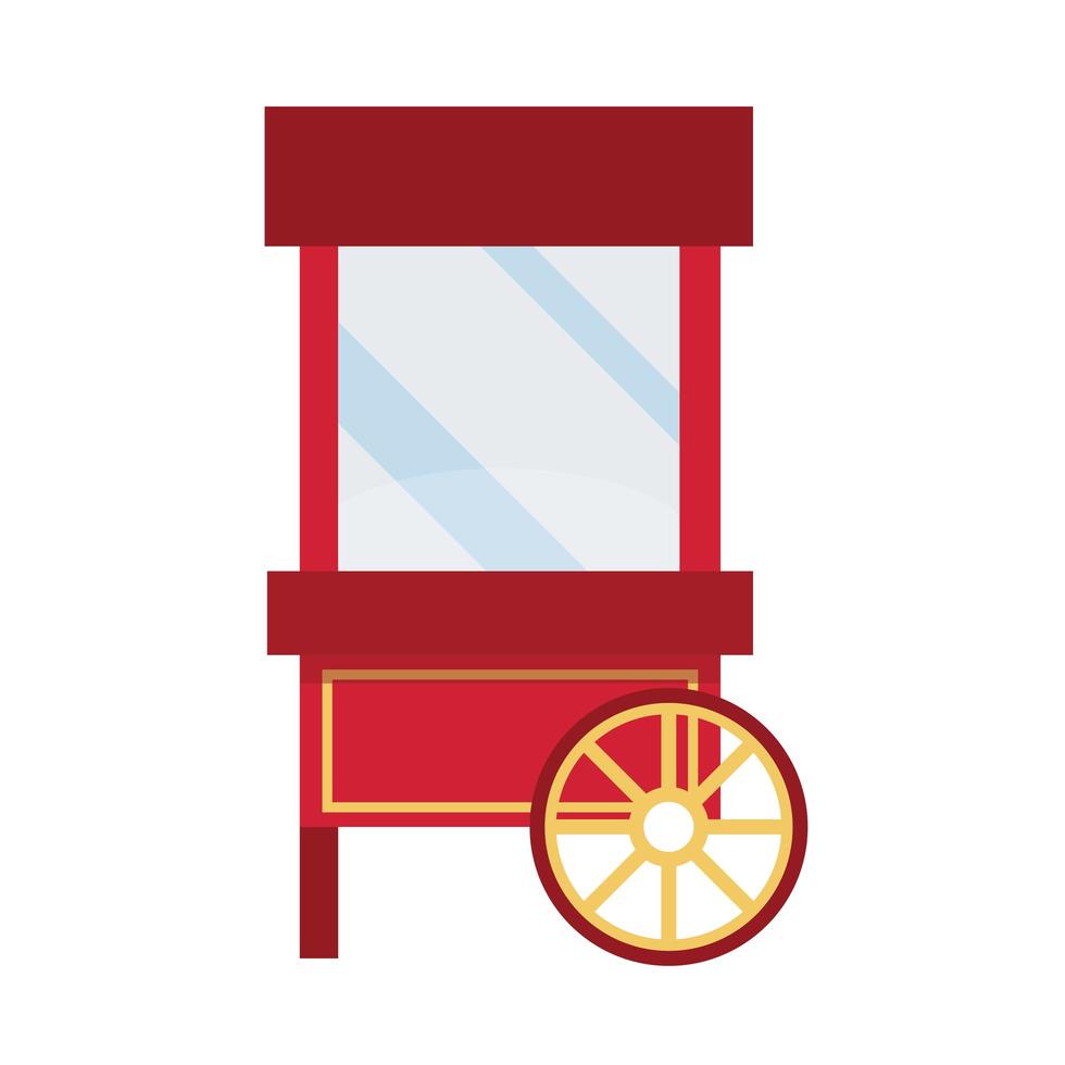 amusement park carnival booth food isolated design vector